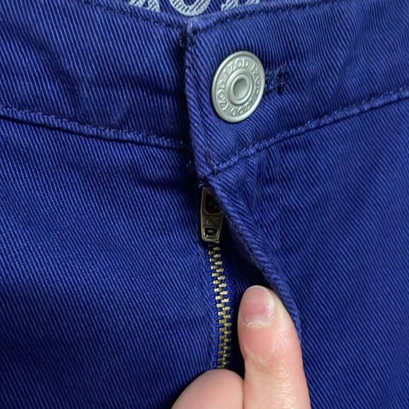 Izod size 14 Royal Blue Color High Waisted Stretchy Soft Denim Capris - Picture 3 of 11